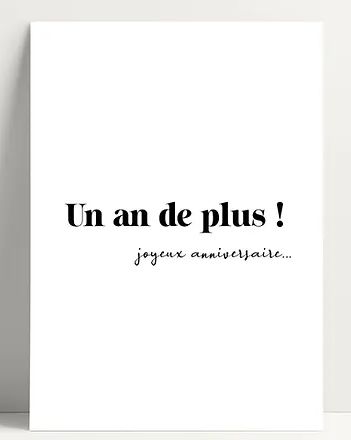 Carte Anniversaire
