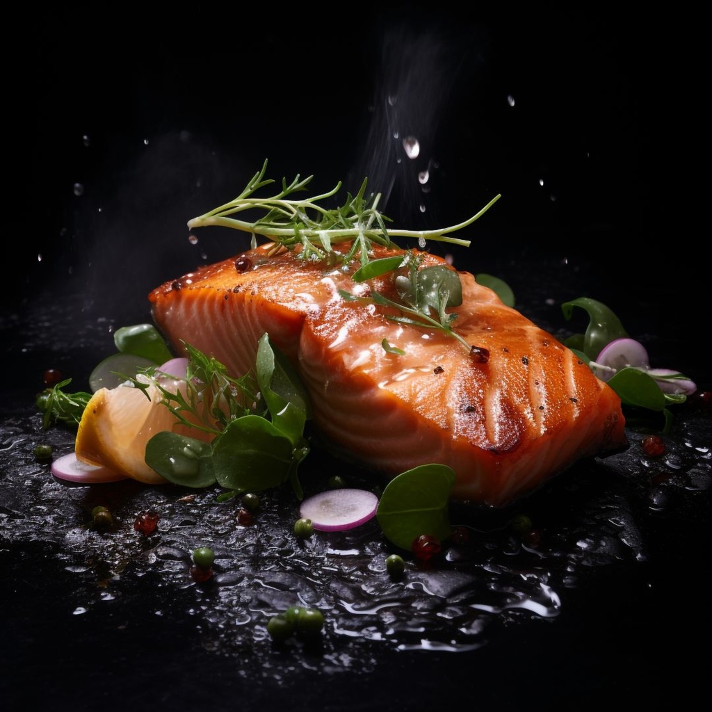 H - SAUMON FUMÉ CHAUD/MI CUIT POIVRE. 4 paquets de 200g