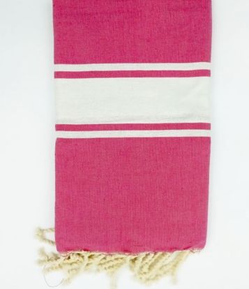 Fouta plate- Rose fushia