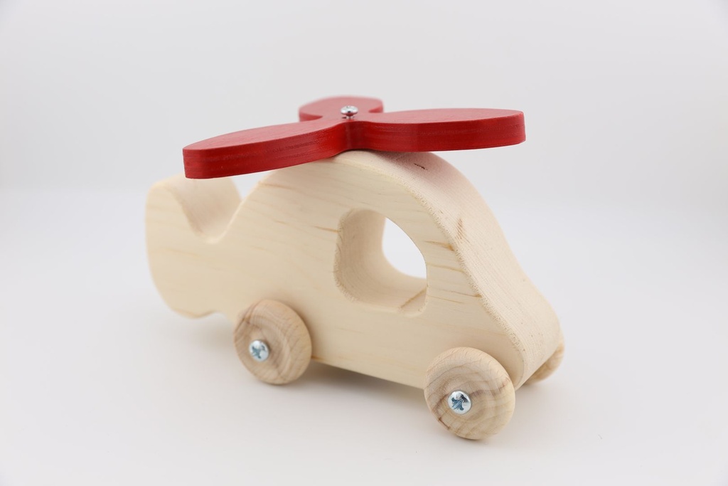 Jouet en bois - l'hélicoptère