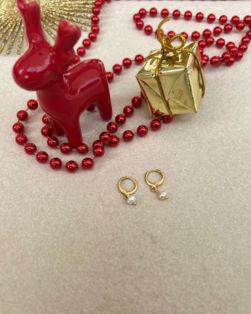 Mini créoles perle d’eau douce